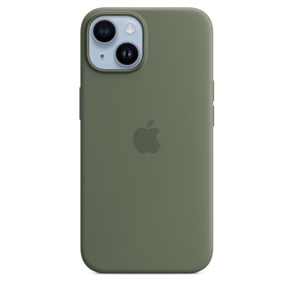 Apple iPhone 14 Plus Silicone Case with MagSafe MQUD3ZM/A - Olive